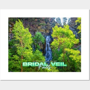 Bridal Veil Falls in Spearfish Canyon Posters and Art